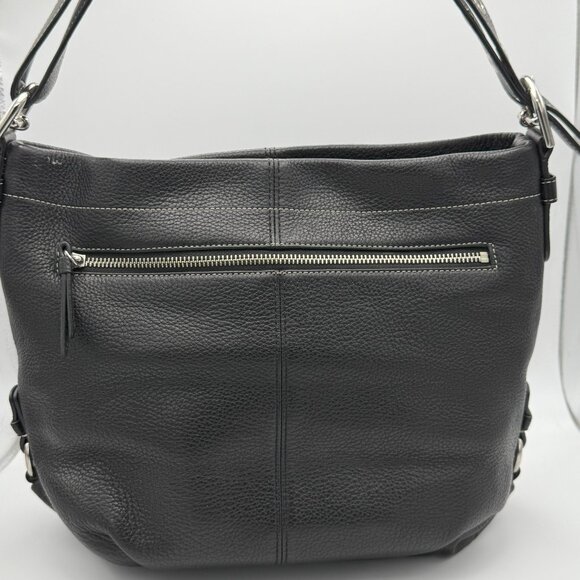 COACH 15064 Soho Duffle Black Pebbled Leather Convertible Crossbody Bag - Picture 1 of 7